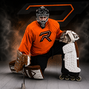 rollie goalie slide plates ready to make a save